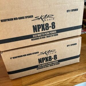 Skar Audio npx8-8 Neodymium 350 watt speakers Pair of 2 sealed